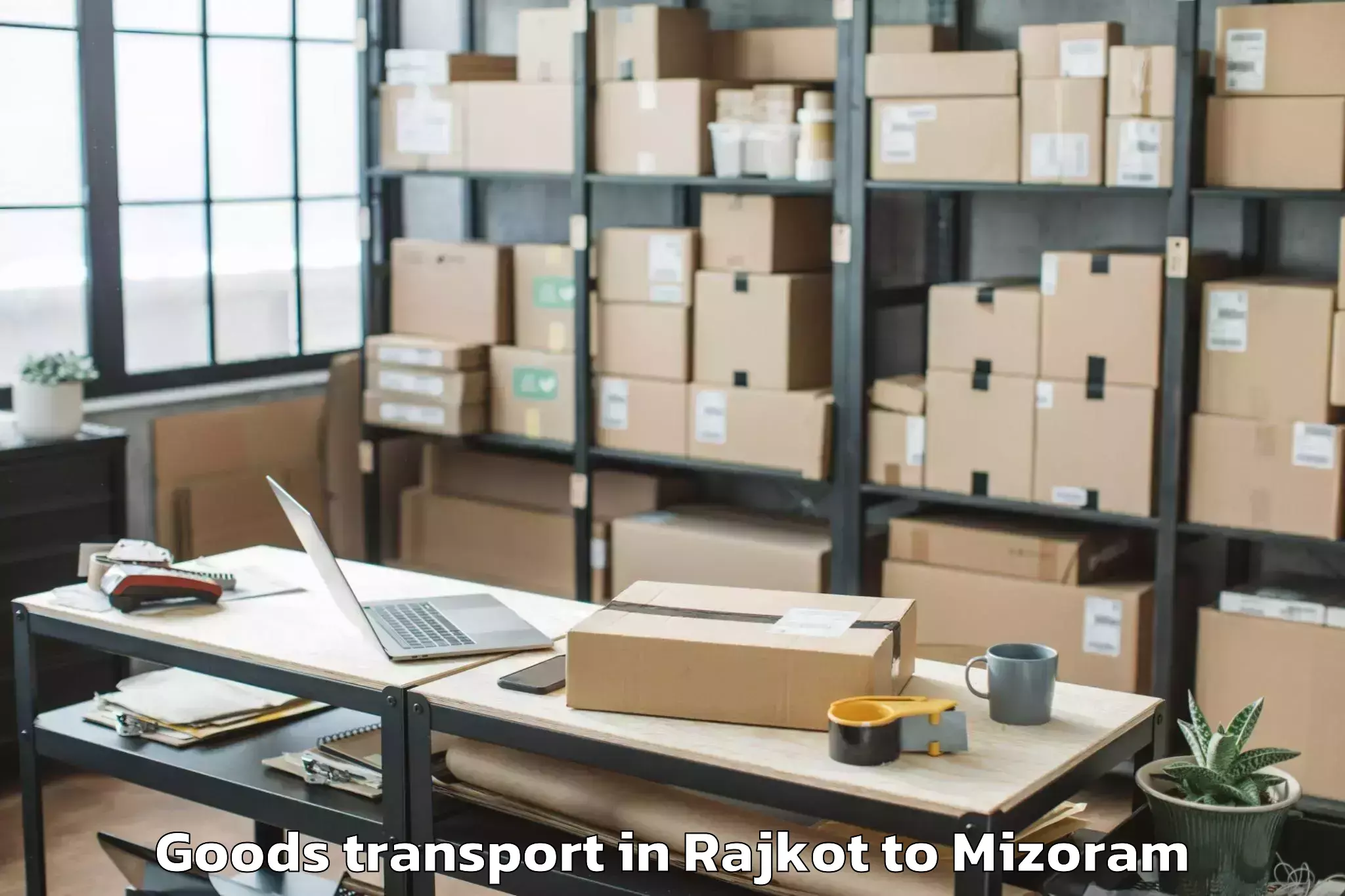 Easy Rajkot to Siaha Goods Transport Booking